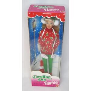 VINTAGE 1995 BARBIE Caroling Fun 13966 New in Box Mattel Christmas Winter